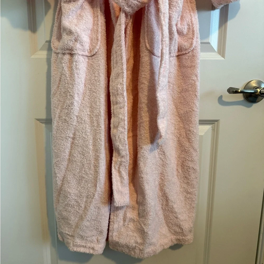 Ralph Lauren Pink Fleece Bathrobe - Picture 3 of 7